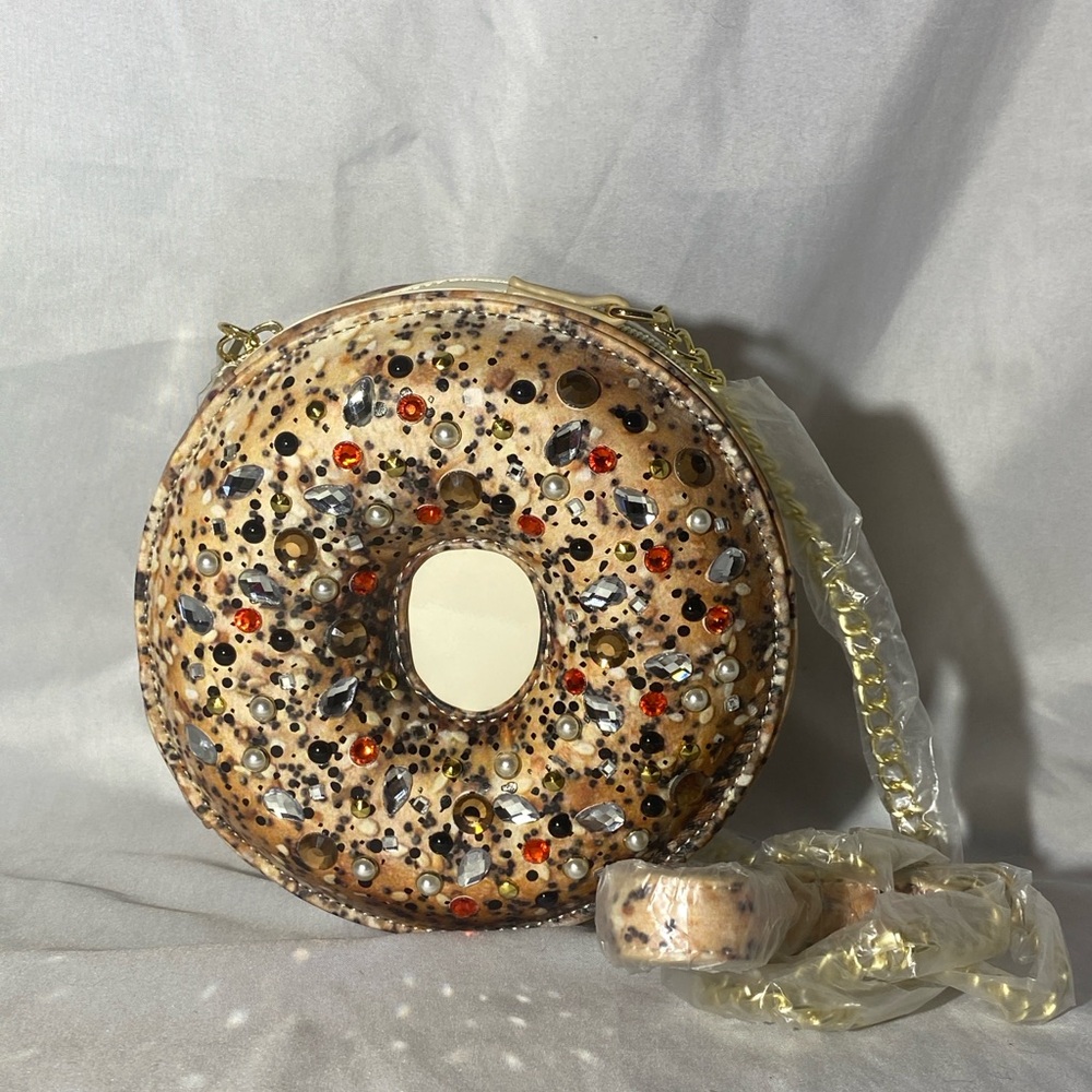 Betsey Johnson Kitsch I'm Everything Bagel Crossbody Bag